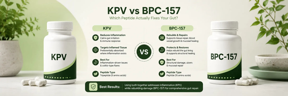 KPV vs BPC-157: Which Peptide Actually Fixes Your Gut?