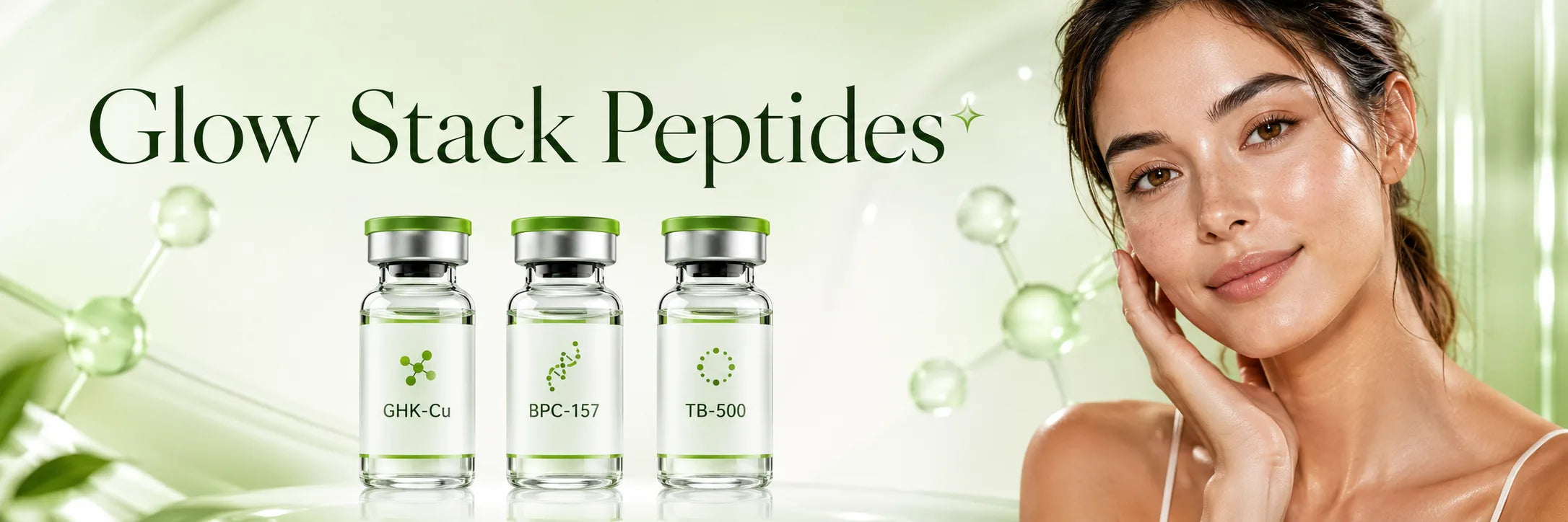 The Glow Stack Peptide: GHK-Cu, BPC-157, and TB-500 for Skin